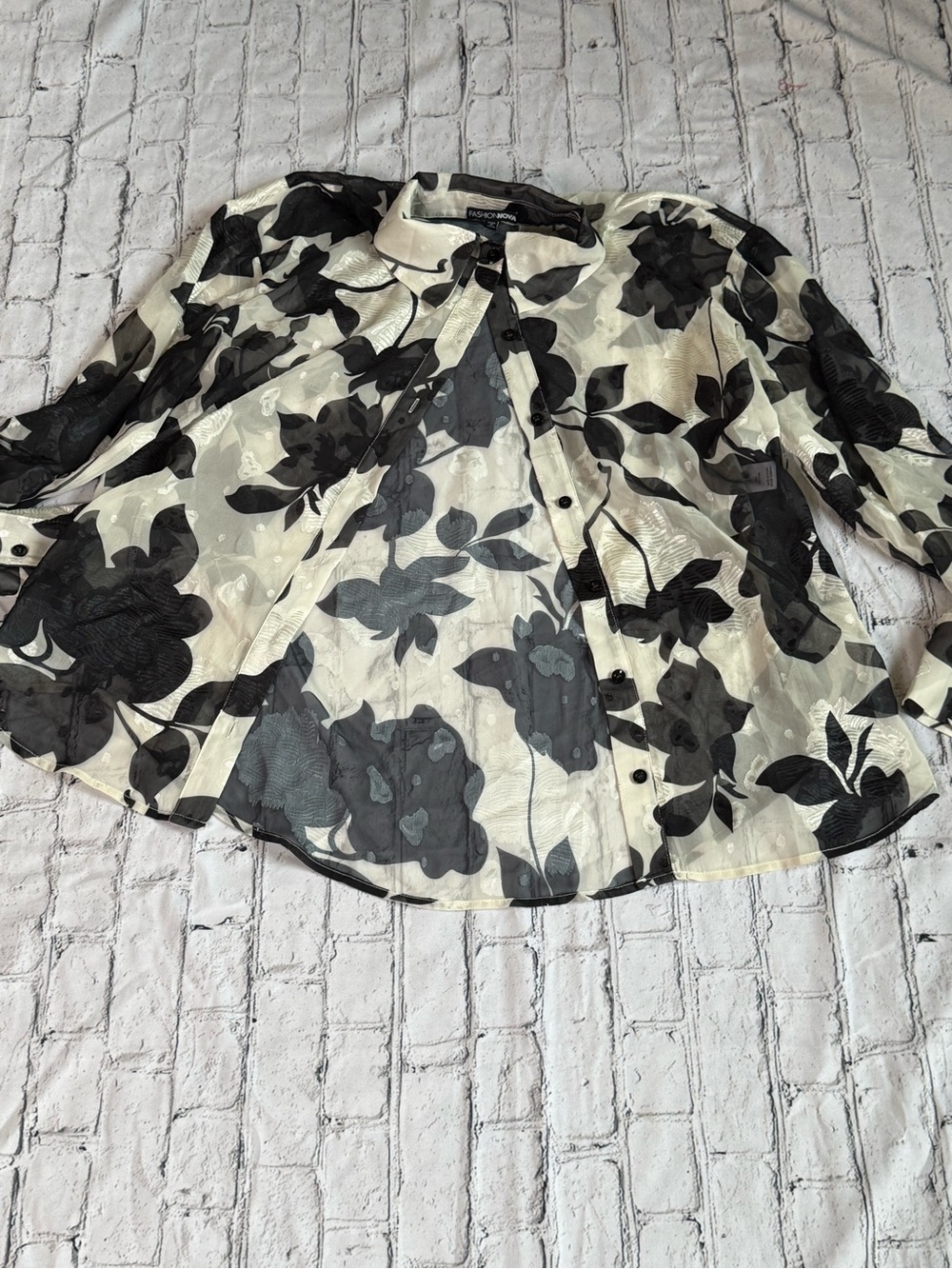 Silk like button down